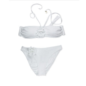 Bikini Fascia con Fiore e Slip Chiuso FISICO