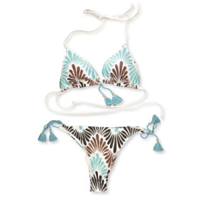 Bikini Triangolo con Nappina Centrale e Slip Scartato RAFFAELLA D'ANGELO