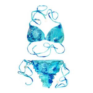 Bikini Triangolo Strass con Slip Brasiliana LULIFAMA