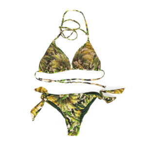 Bikini Triangolo Strass con Slip Brasiliana BEACH BRASIL