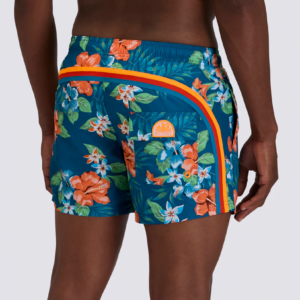 COSTUME DA BAGNO UOMO CORTO VITA ELASTICATA POLIESTERE RICICLATO REPREVE® CON STAMPA ISLAND BLISS