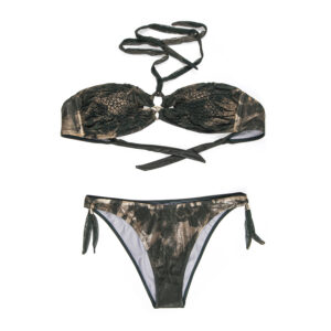 Bikini Fascia con Accessorio e Slip Coprente PIN-UP STARS
