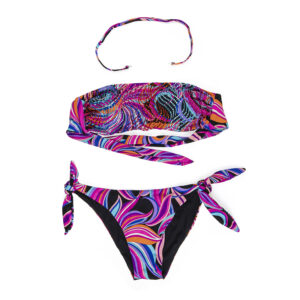 Bikini Fascia Strass con Slip Fiocchi BEACH BRASIL